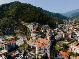 Views of Maiori on the Amalfi Coast, Italy by Drone photo