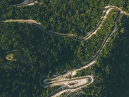 Views of the Albanian countryside by Drone photo