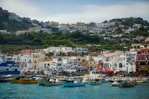 Views of Capri Island in Italy photo