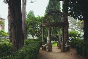 villa cimbrone jardines en ravello en el amalfi costa, Italia foto