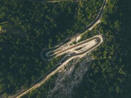 Views of the Albanian countryside by Drone photo