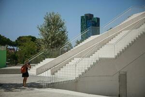 Pyramid of Tirana in Albania photo