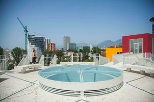 Pyramid of Tirana in Albania photo