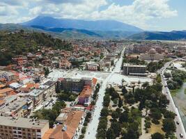 Views of Berat, Albania by Drone photo