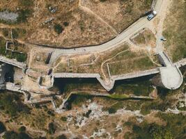 Shkoder Castle in Albania by Drone photo