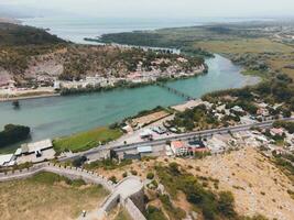 Views of Shkoder, Albania by Drone photo