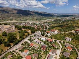 Views of Berat, Albania by Drone photo