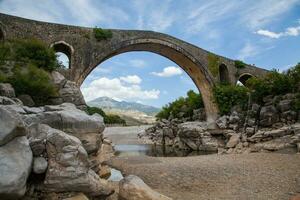 Mesi Bridge in Shkoder, Albania photo