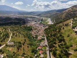 Views of Berat, Albania by Drone photo