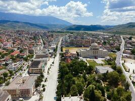 Views of Berat, Albania by Drone photo