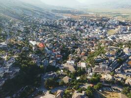 gjirokaster en Albania por zumbido foto