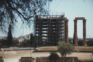 Temple of Olympian Zeus in Athens, Greece photo