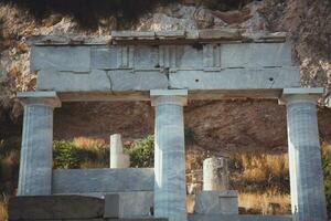 Partenón puntos de vista en Atenas, Grecia foto