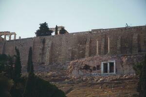 Partenón puntos de vista en Atenas, Grecia foto