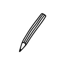 Doodle pencil vector illustration. Hand drawn simple pencil