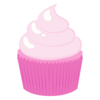 utsökt rosa muffin generativ ai png