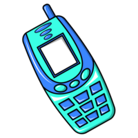 retro Handy, Mobiltelefon Telefon y2k alt Handy, Mobiltelefon generativ ai png