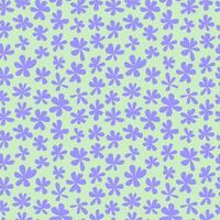 Trendy floral seamless pattern. Millefleurs pattern. Cute small flowers background, vector