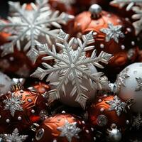 Christmas background with balls photo