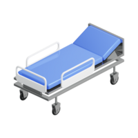 Hospital bed  Generative Ai png