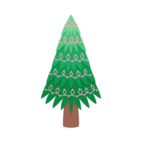 einfach Weihnachten Baum generativ ai png