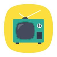 An electronic product, old styled television vector