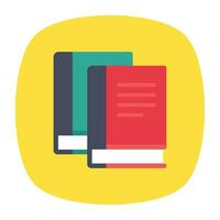 A pile of books concept of education and study vector