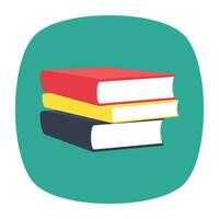 A pile of books concept of education and study vector