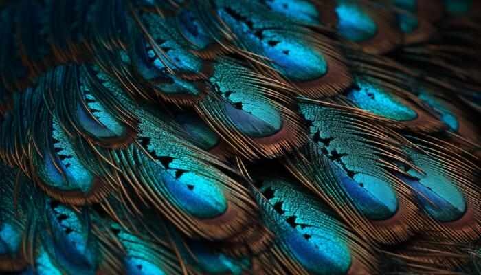 Vibrant Shades Stunning Blue And Purple Feathers In Close Up Fashion Macro  Photography Background, Feather Texture, Peacock, Blue Bird Background  Image And Wallpaper for Free Download