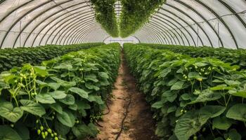 Freshness and growth in a greenhouse industry generated by AI photo