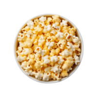 a bowl of popcorn on a transparent background png