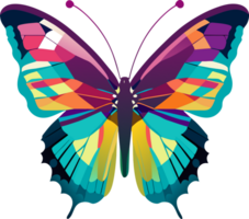 mariposa ilustración. ai generado png