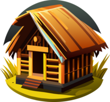 hut icon. AI Generated png