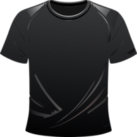 schwarz t Shirt. ai generiert png