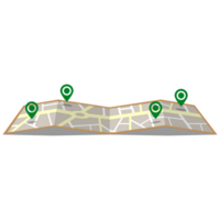 mapa com pino de localização png