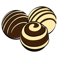 chocolate caramelo pelota dulce postre png