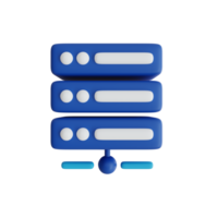 Server Symbol. Netz Entwicklung und Optimierung Symbole. 3d machen Illustration png