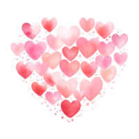 ai generatief waterverf pastel Cupido liefde roze toon png