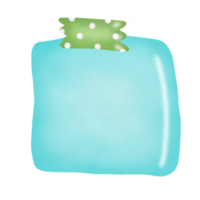 água papel memopad com grampo pastel png