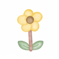 Flower cartoon hand drawing png