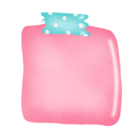 água papel memopad com grampo pastel png