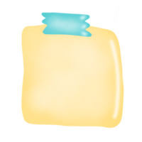 água papel memopad com grampo pastel png