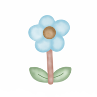 Flower cartoon hand drawing png