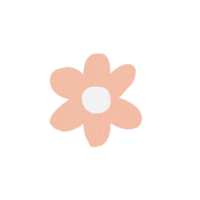 flor desenho animado mão desenhando png