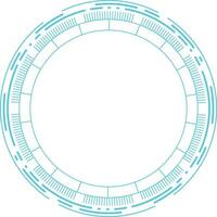 futurista tecnología circulo vector