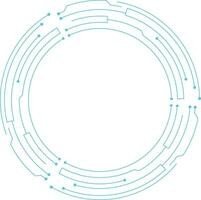 Futuristic Tech Circle vector