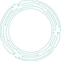 Futuristic Tech Circle vector