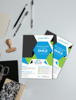 Corporate business flyer mockup psd