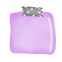 água papel memopad com grampo pastel png