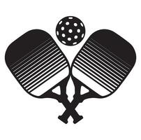 pickleball vector y pickleball paletas firmar símbolo icono vector ilustración pickleball logo vector